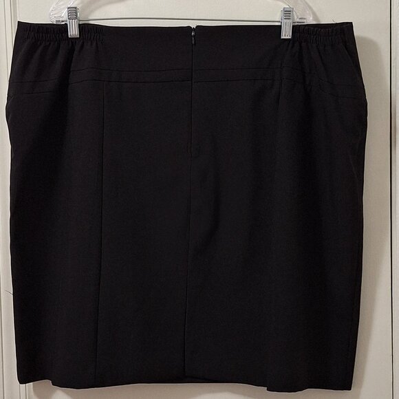 Black Mini Pencil Skirt Size 24W - Picture 2 of 4